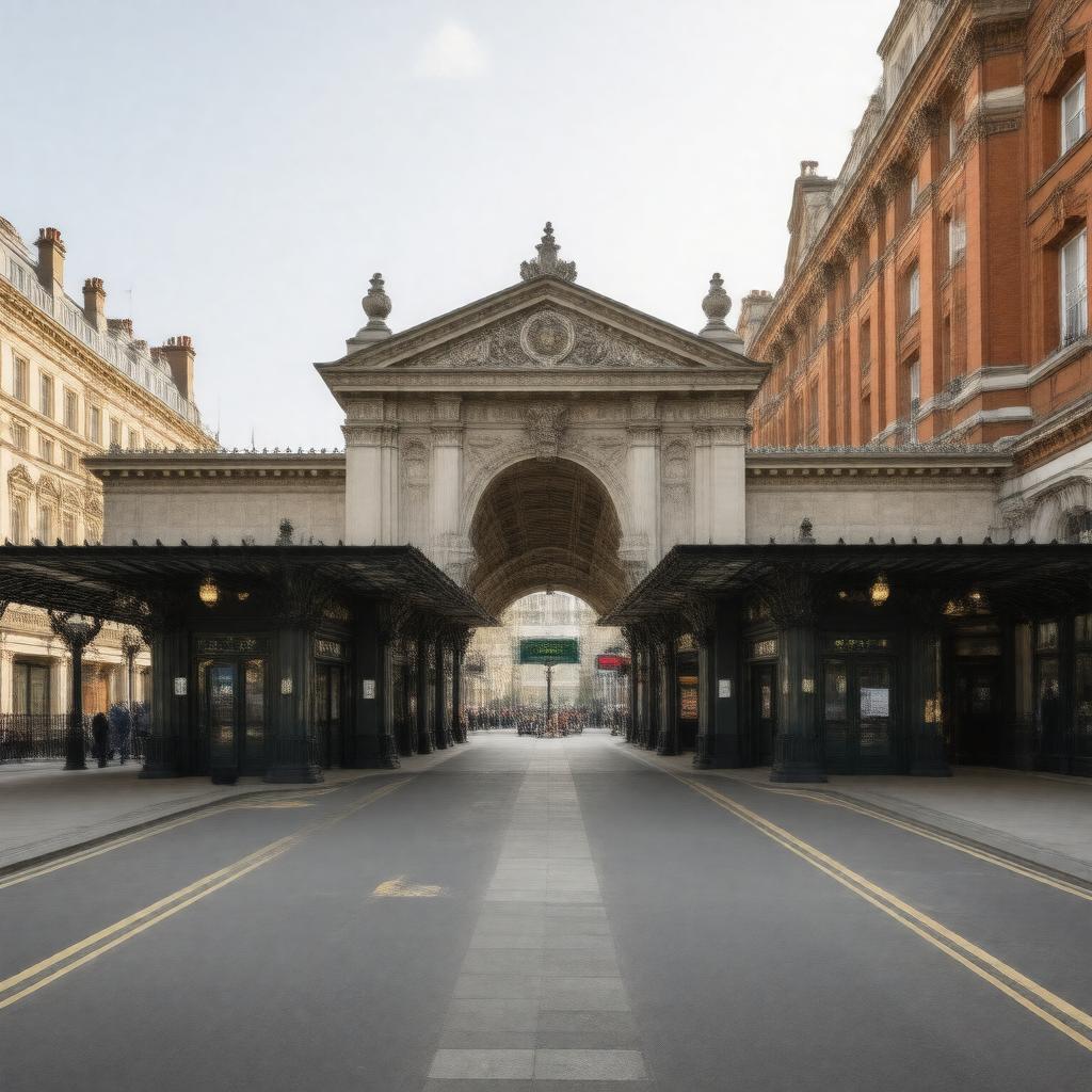 AI-created image of Knightsbridge station