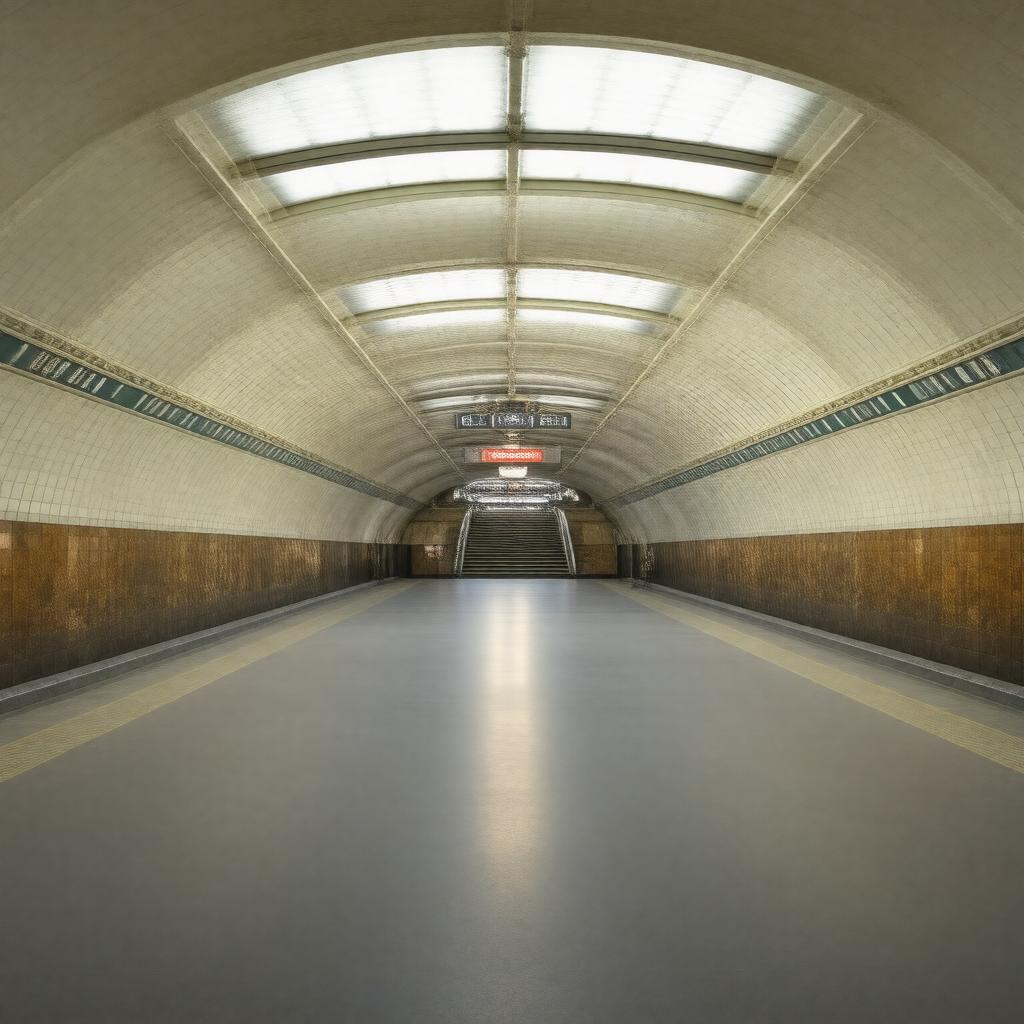 AI-created image of Knightsbridge tube station