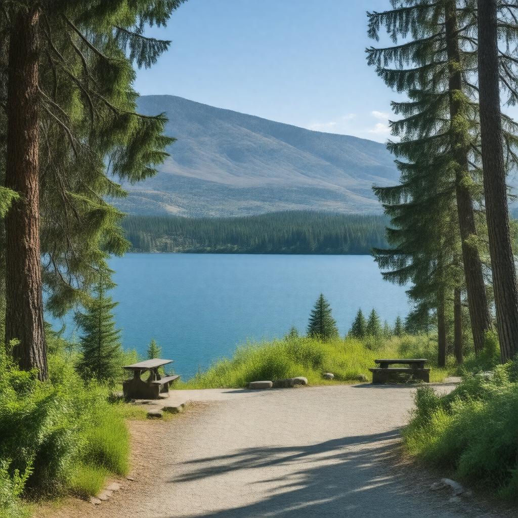 AI-created image of Knox Mountain Park