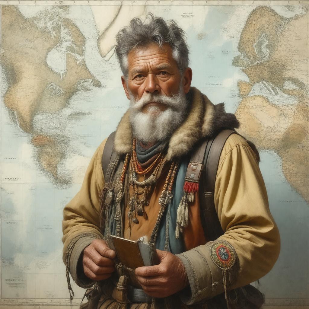 AI-created image of Knud Rasmussen