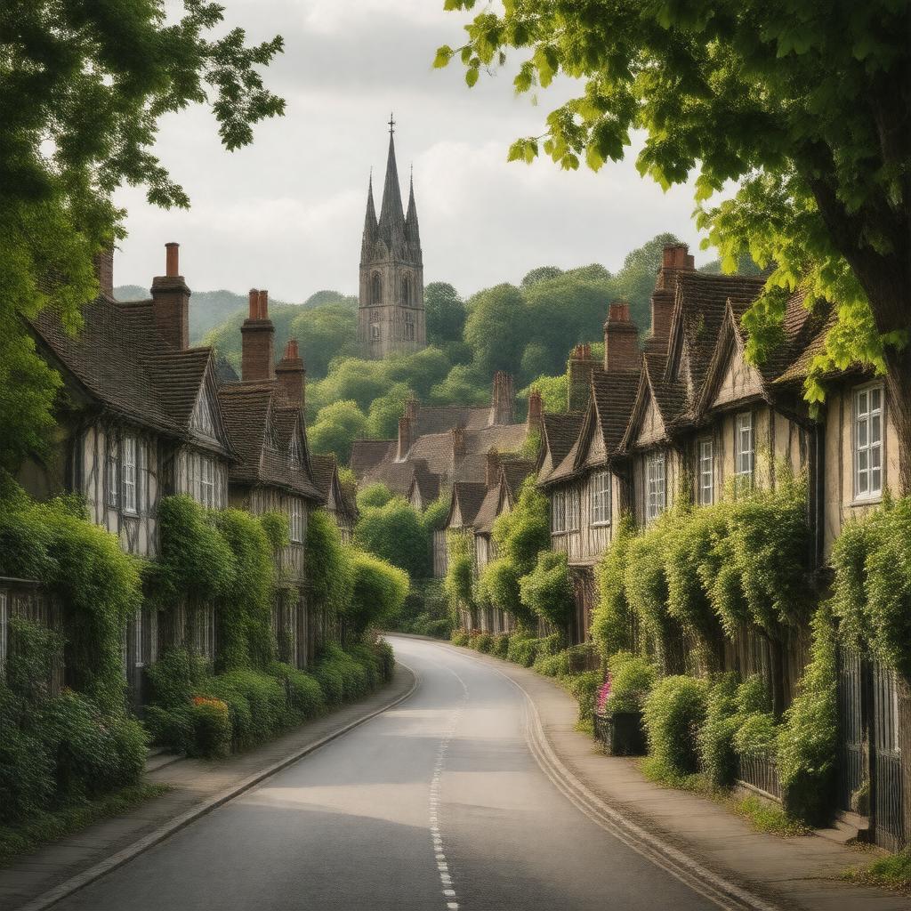 AI-created image of Knutsford, Cheshire, England