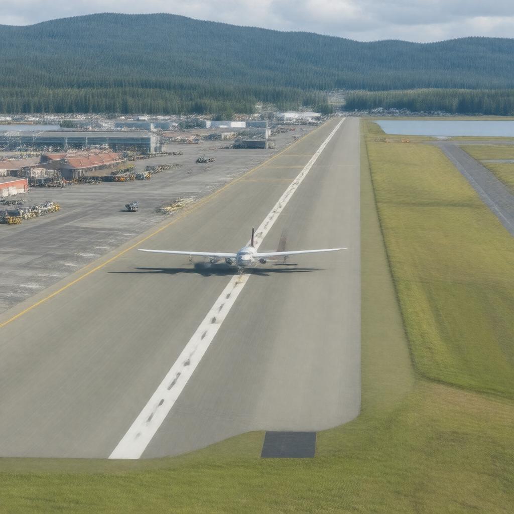 AI-created image of Kodiak Airport
