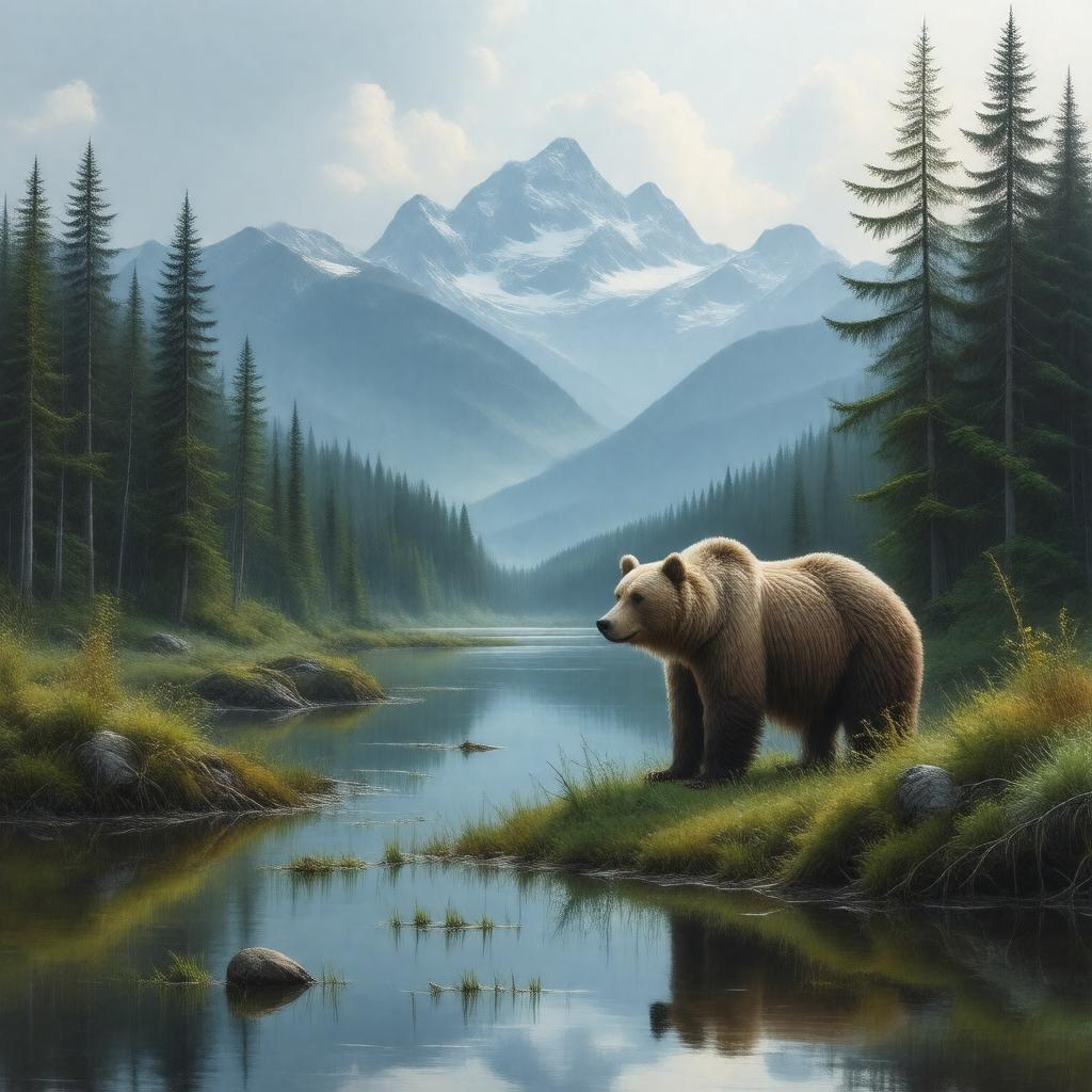 AI-created image of Kodiak National Wildlife Refuge