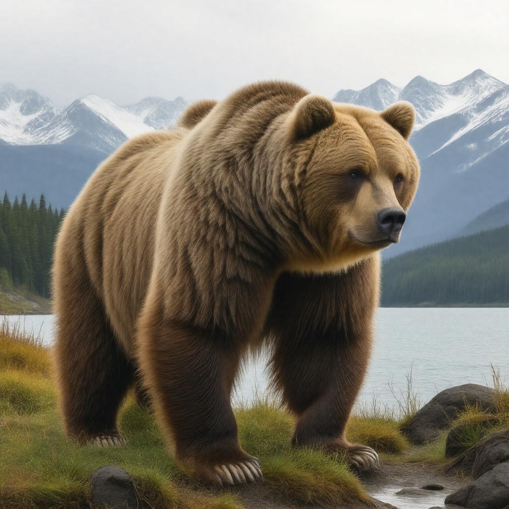 AI-created image of Kodiak bear