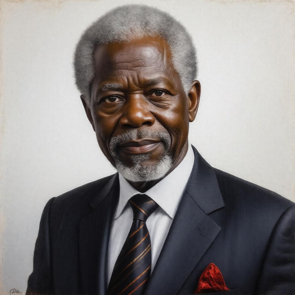 AI-created image of Kofi Annan