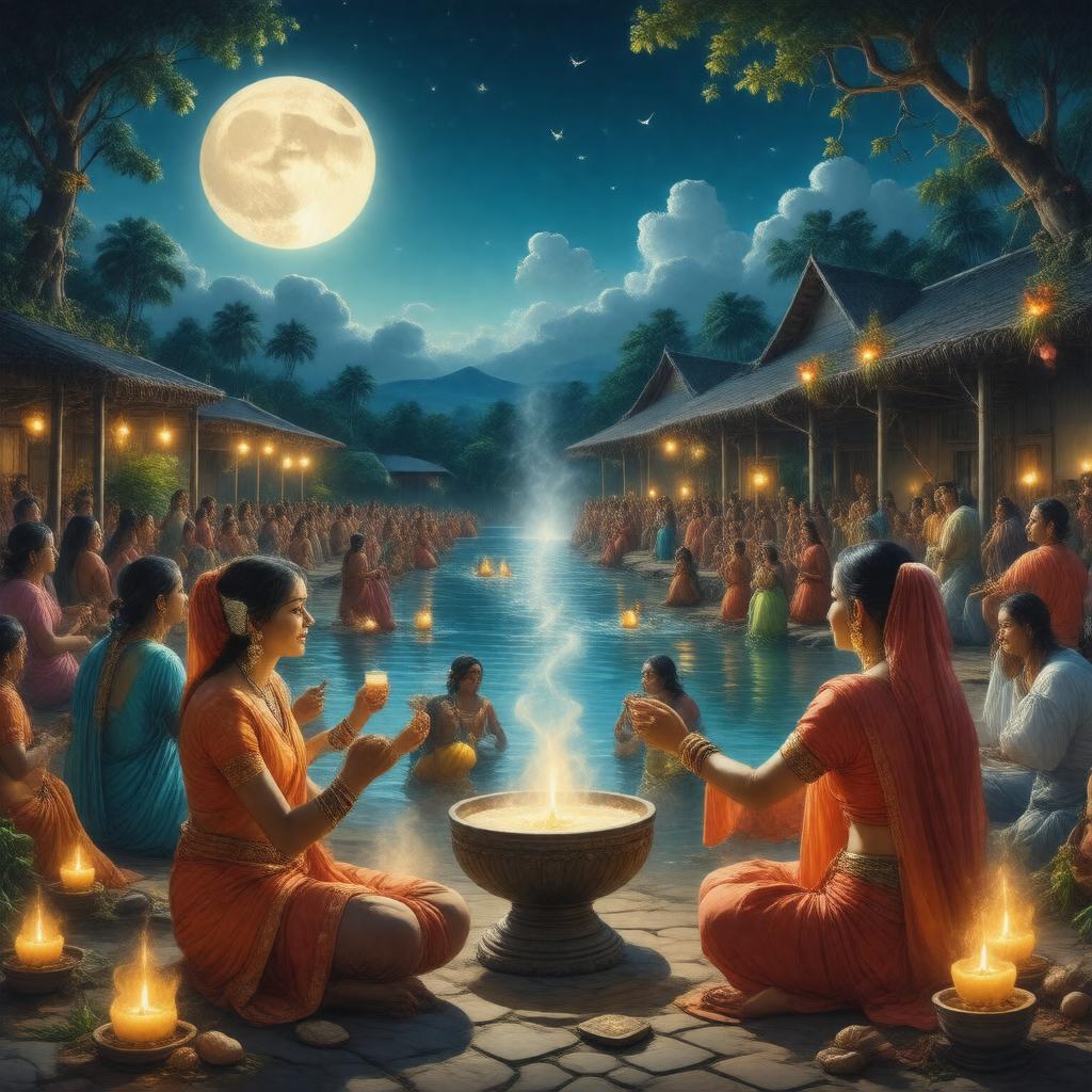 AI-created image of Kojagiri Purnima