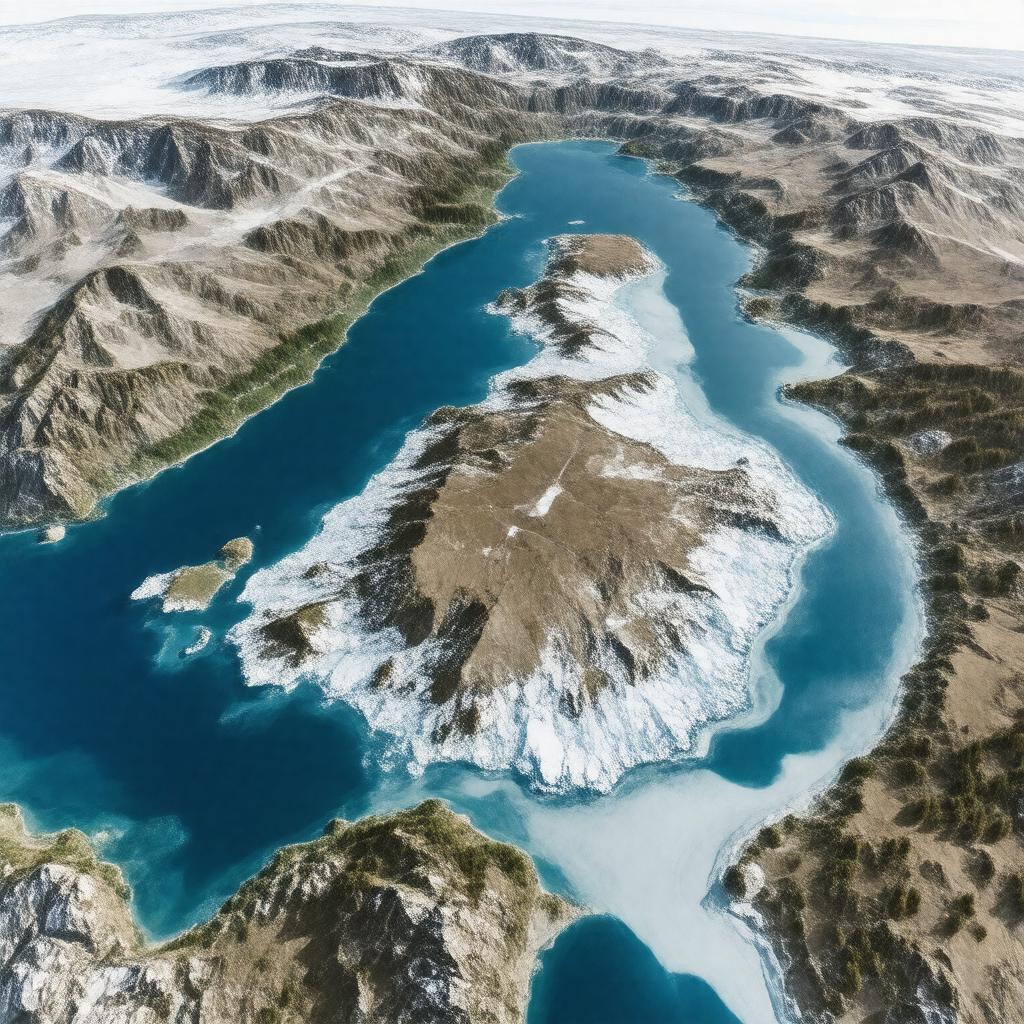 AI-created image of Kolyuchin Bay