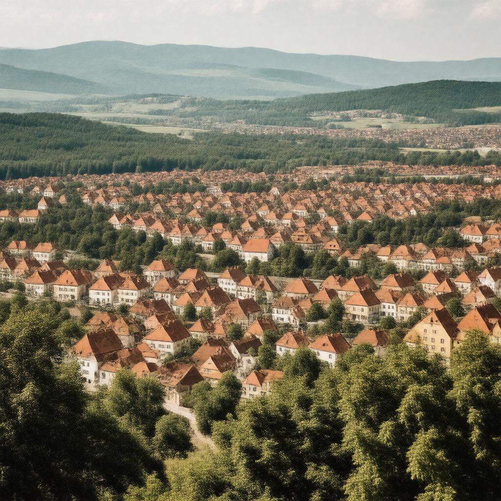 AI-created image of Komotau, Austria-Hungary