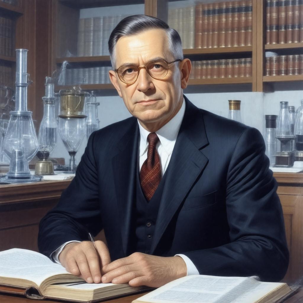 AI-created image of Konrad Bloch