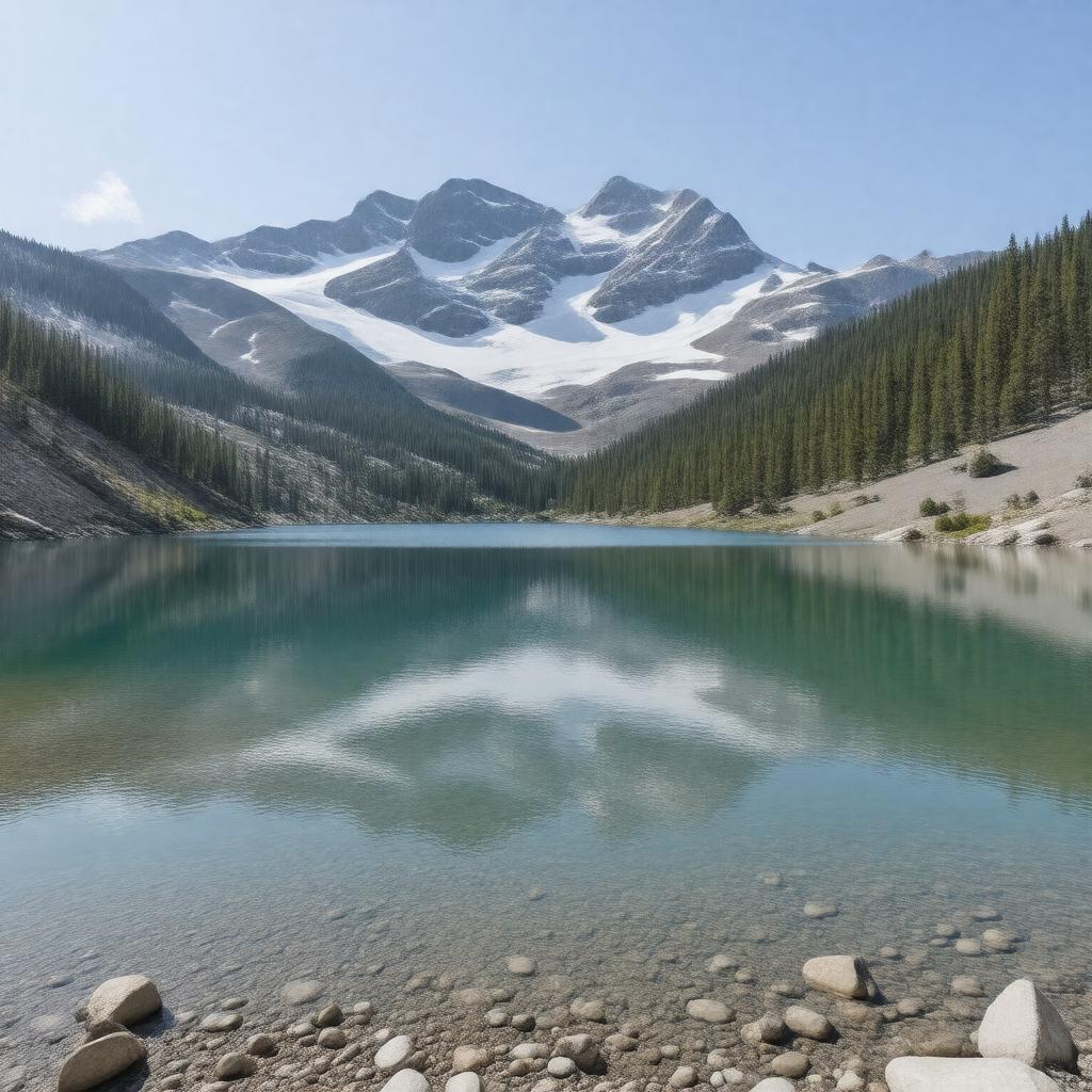 AI-created image of Konwakiton Glacier