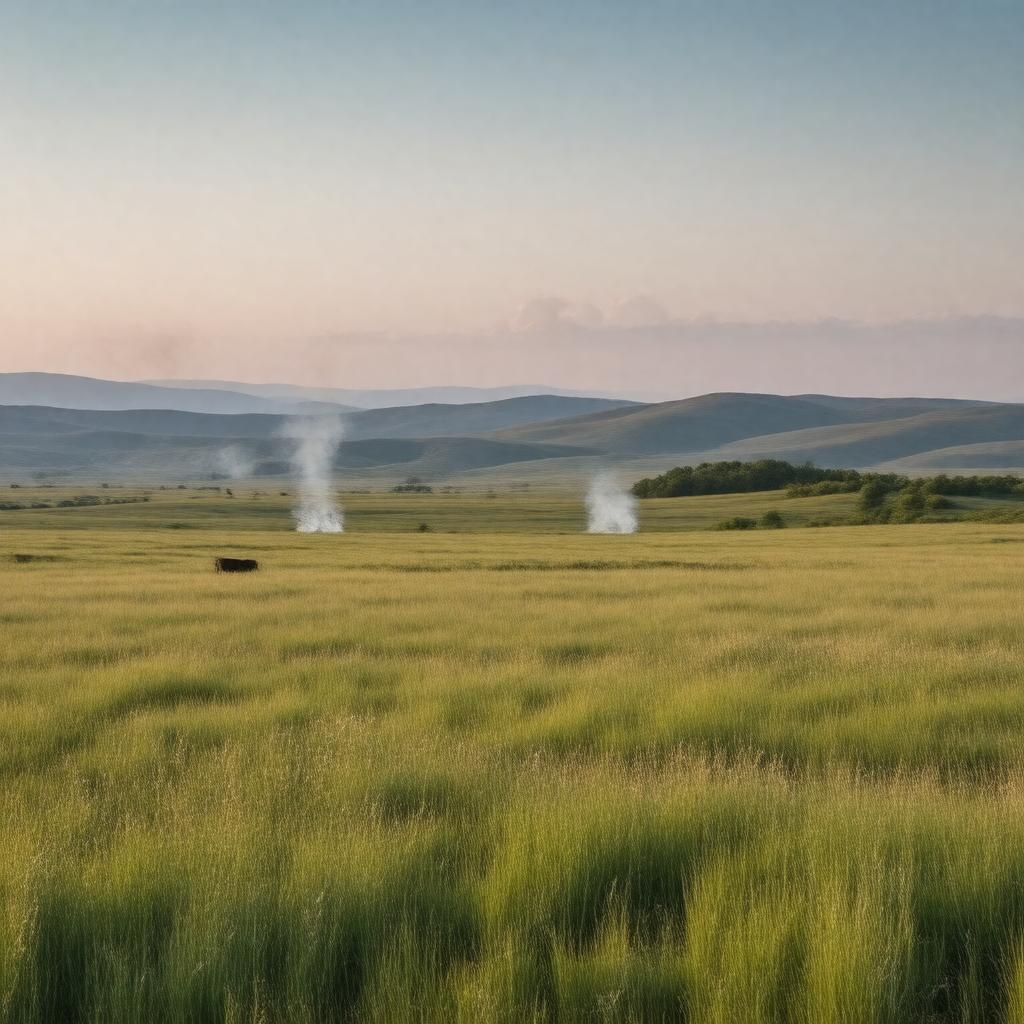 Click to view larger image AI-created image of Konza Prairie LTER