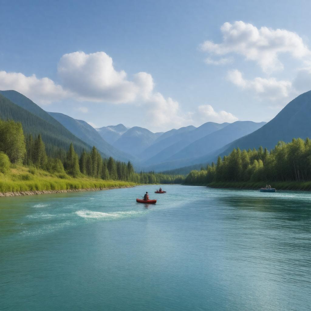 AI-created image of Kootenai River