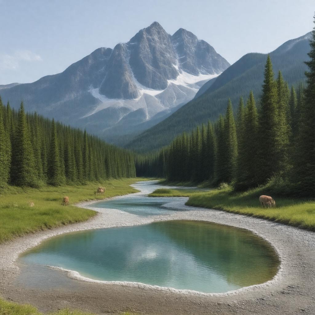 AI-created image of Kootenay National Park