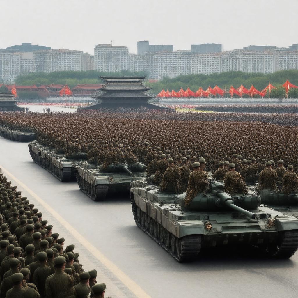 AI-created image of Korean People's Army