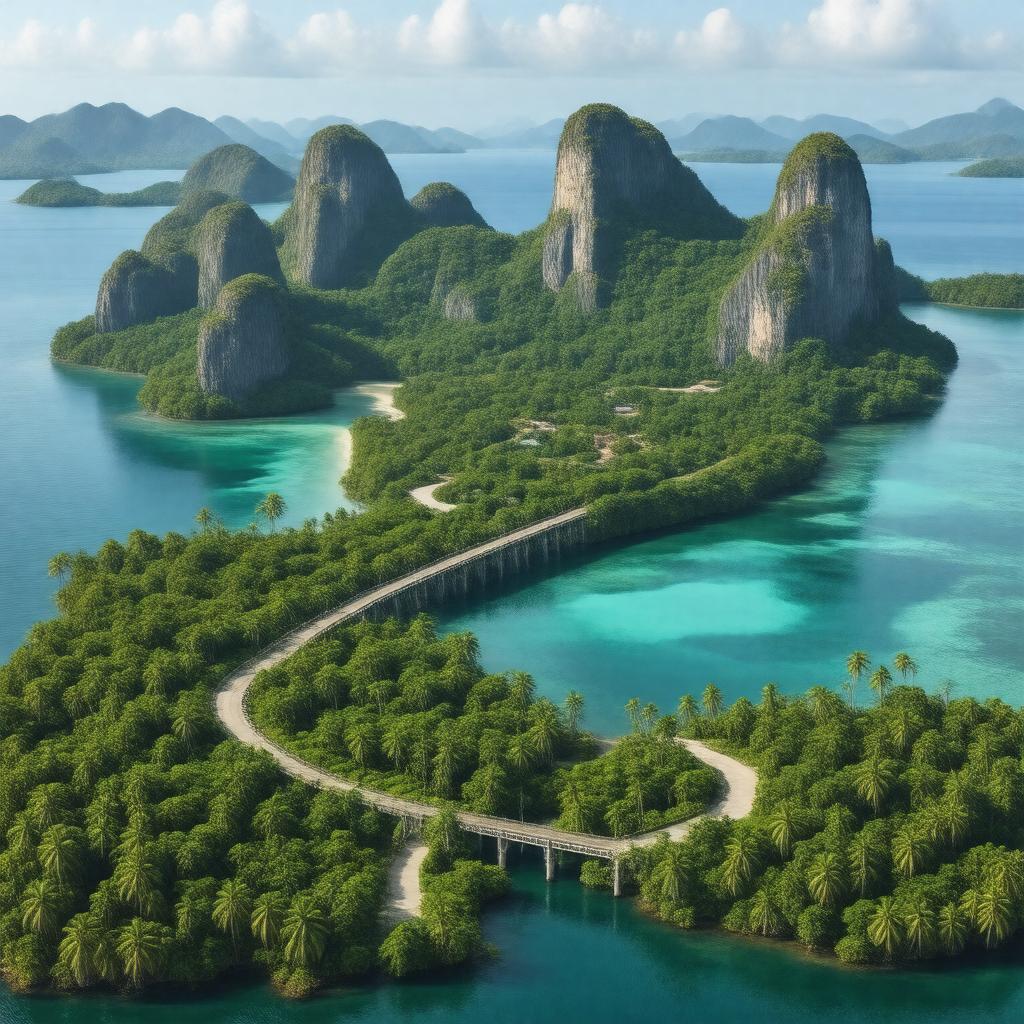 AI-created image of Koror