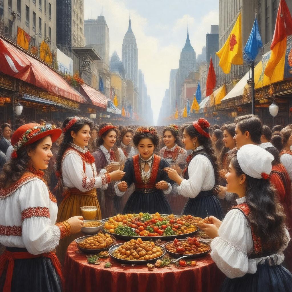 AI-created image of Kosovar Americans