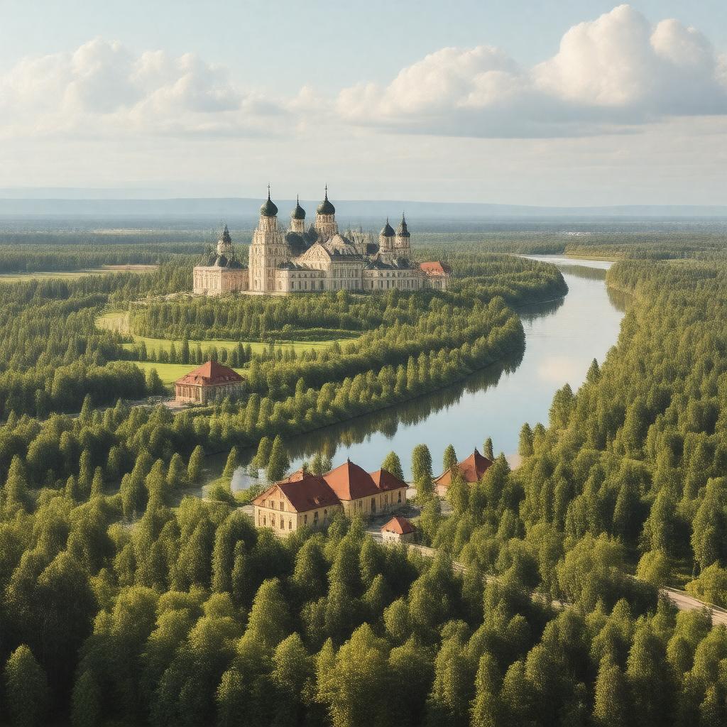 AI-created image of Kostroma, Russia