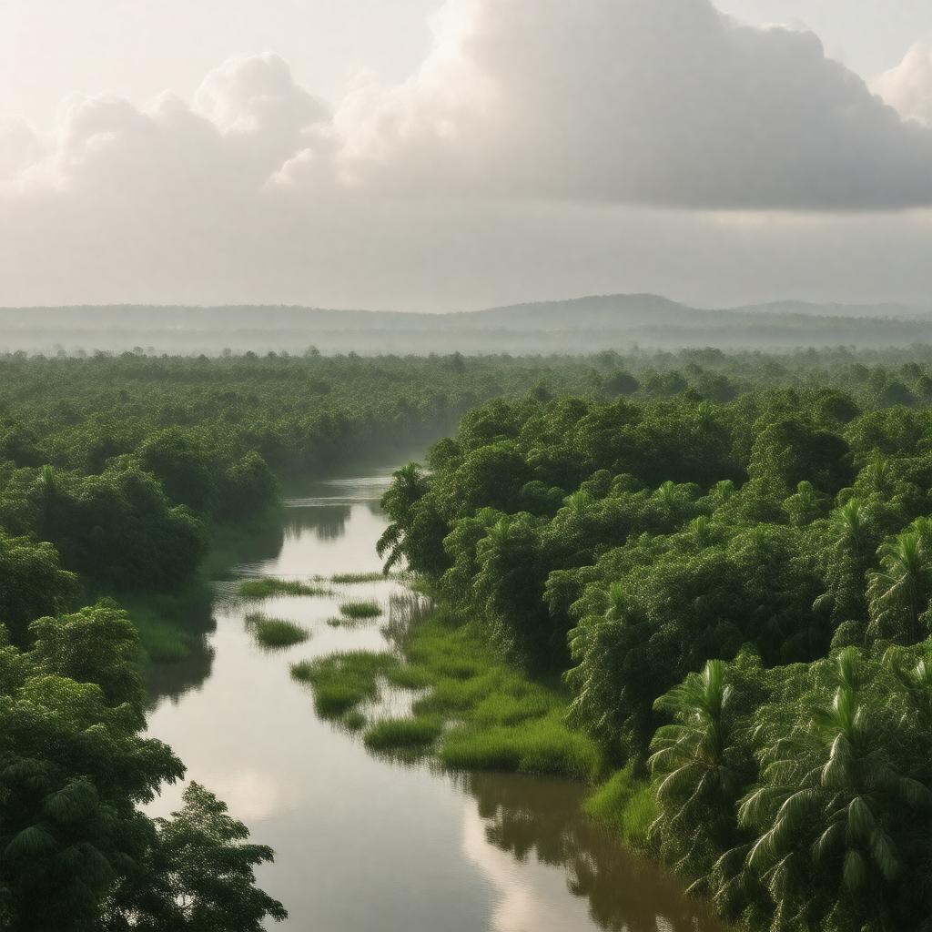 AI-created image of Kottayam, Kerala, India