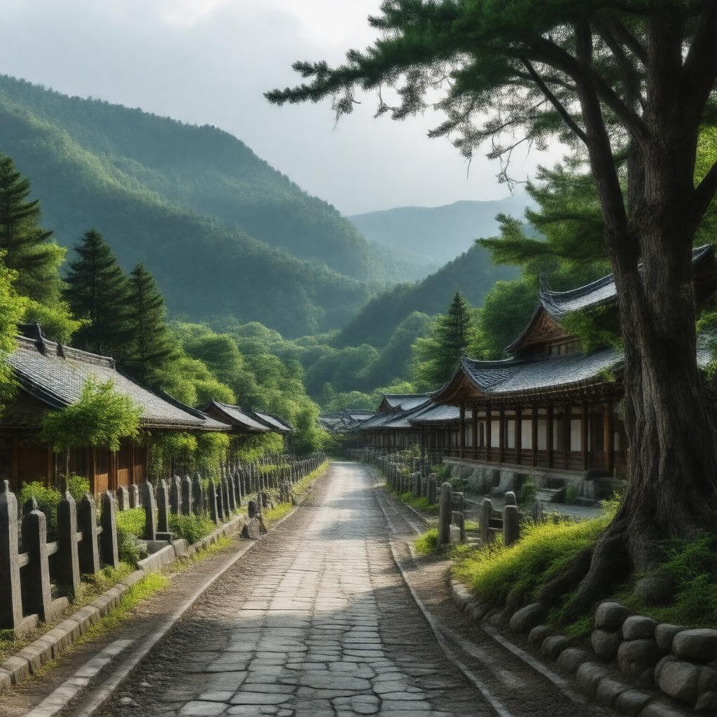 AI-created image of Koyasan, Wakayama Prefecture