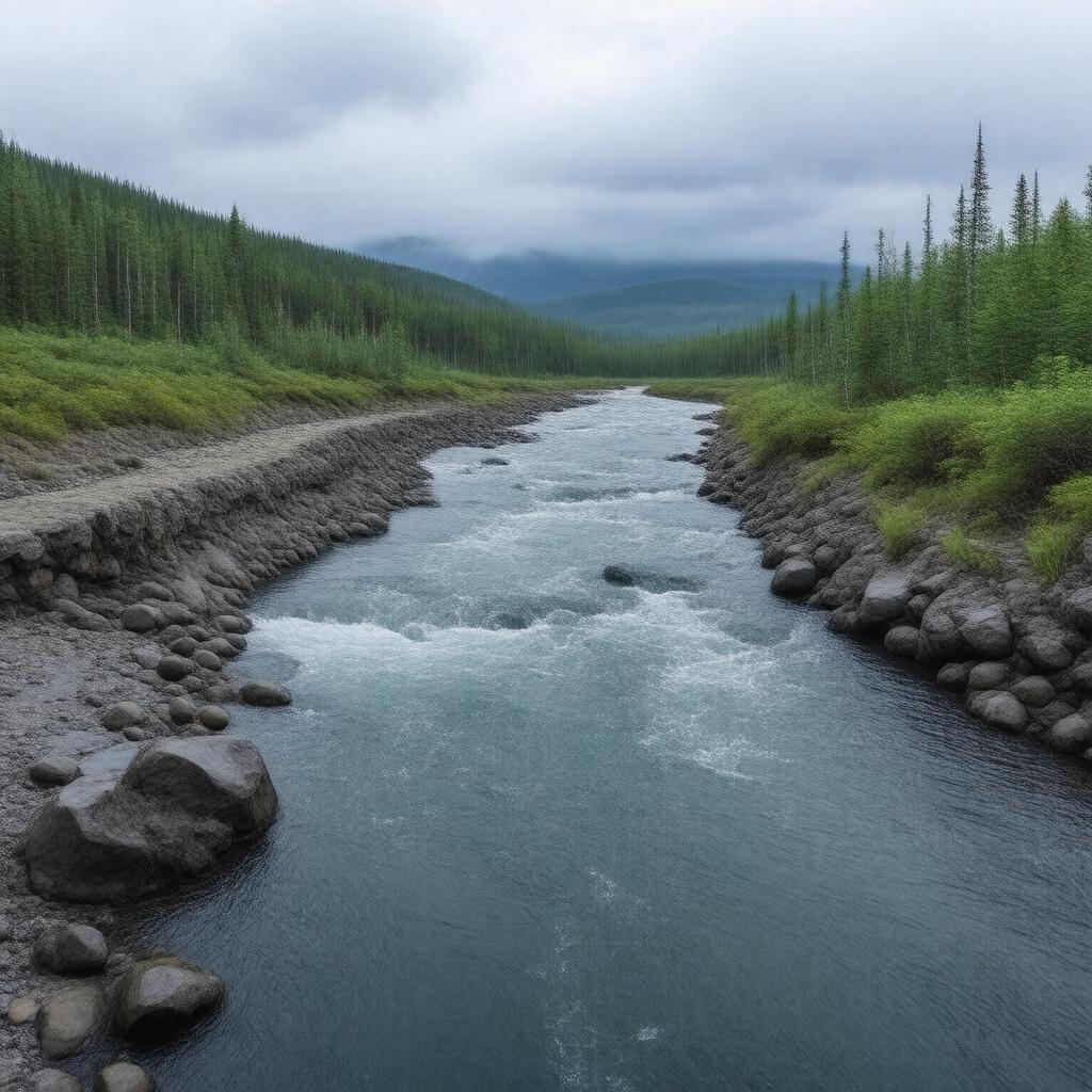 AI-created image of Koyuk River