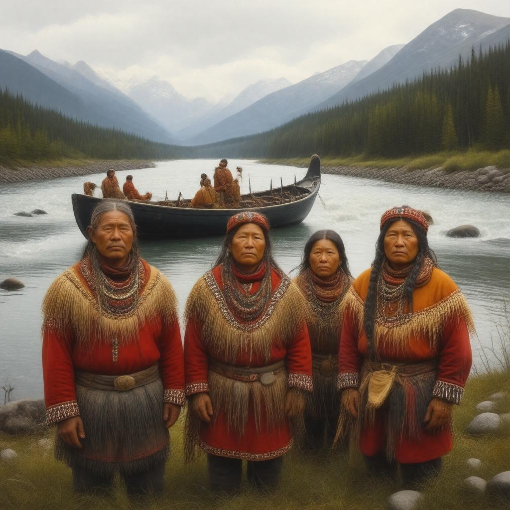 AI-created image of Koyukon people