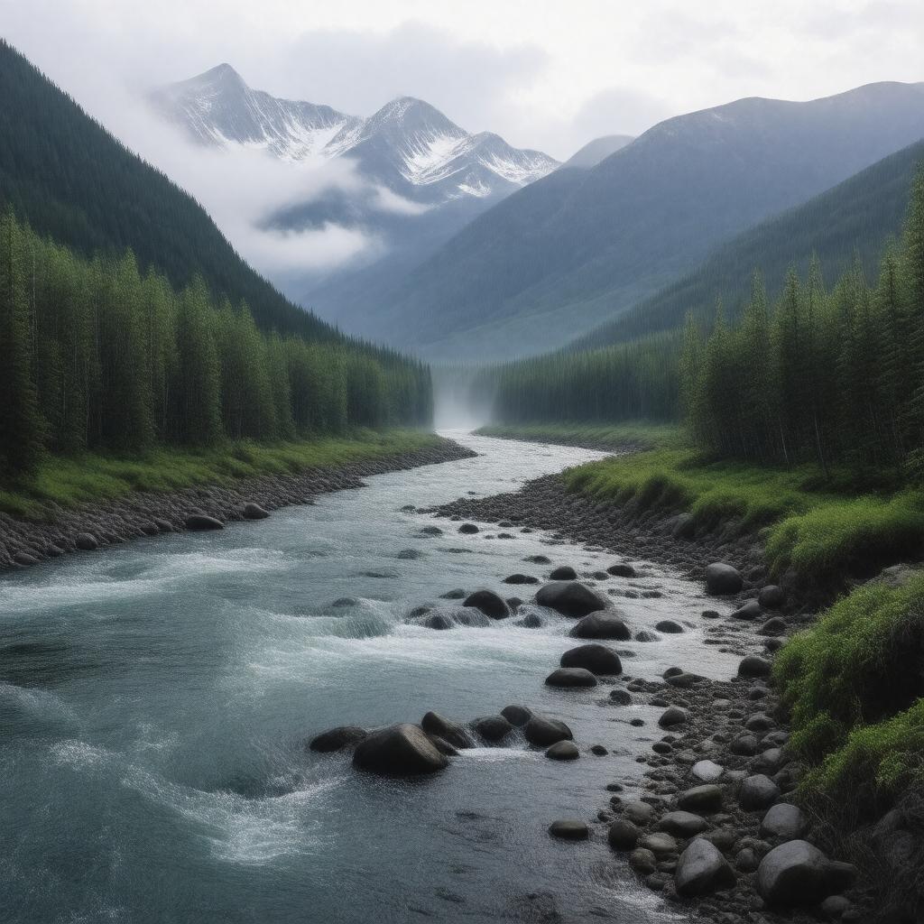 AI-created image of Koyukuk River region