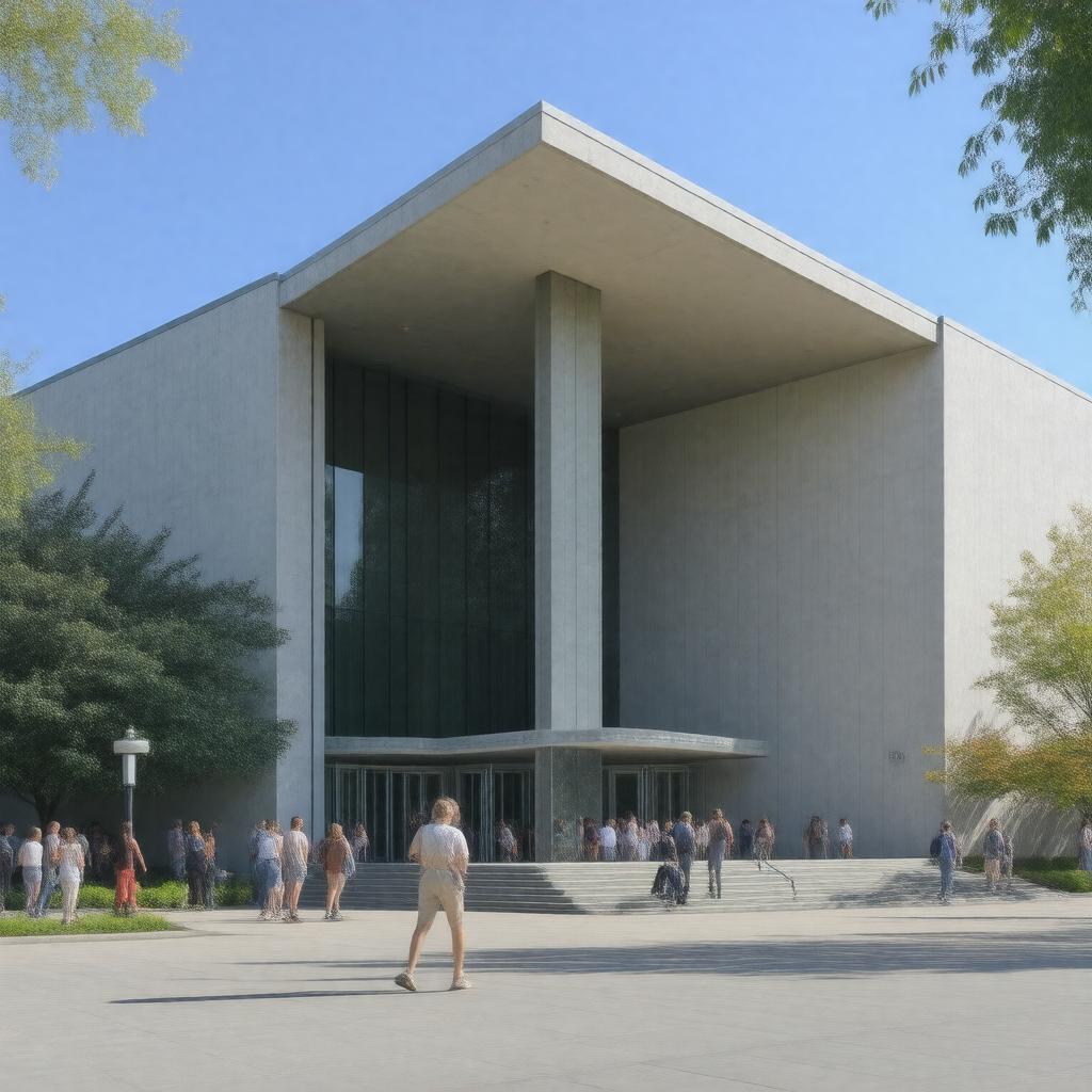 Click to view larger image AI-created image of Krannert Art Museum