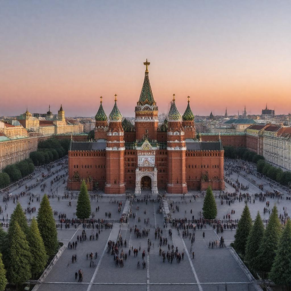AI-created image of Kremlin and Red Square