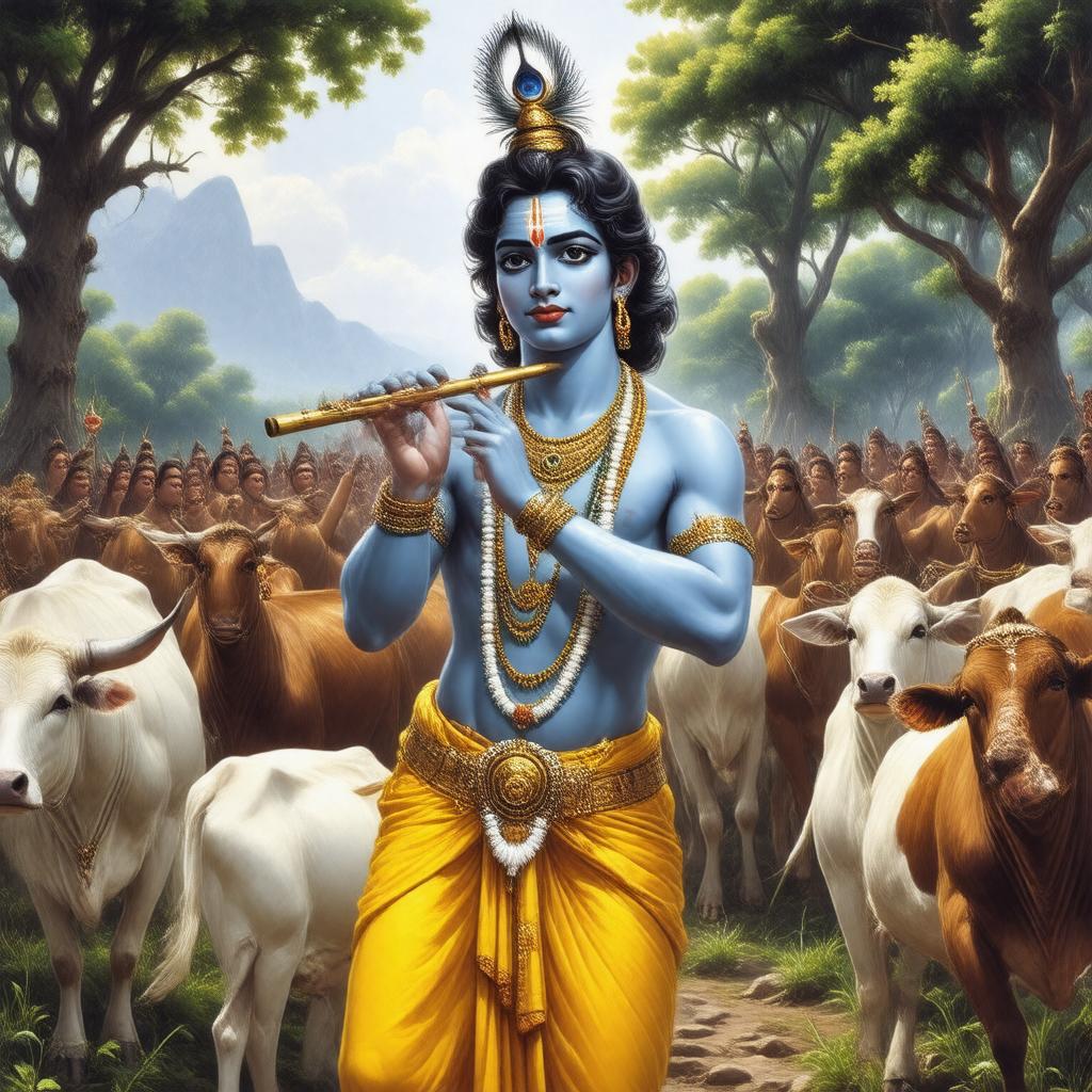 AI-created image of Krishna