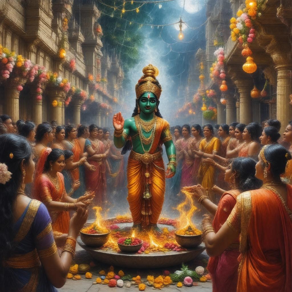 AI-created image of Krishna Janmashtami