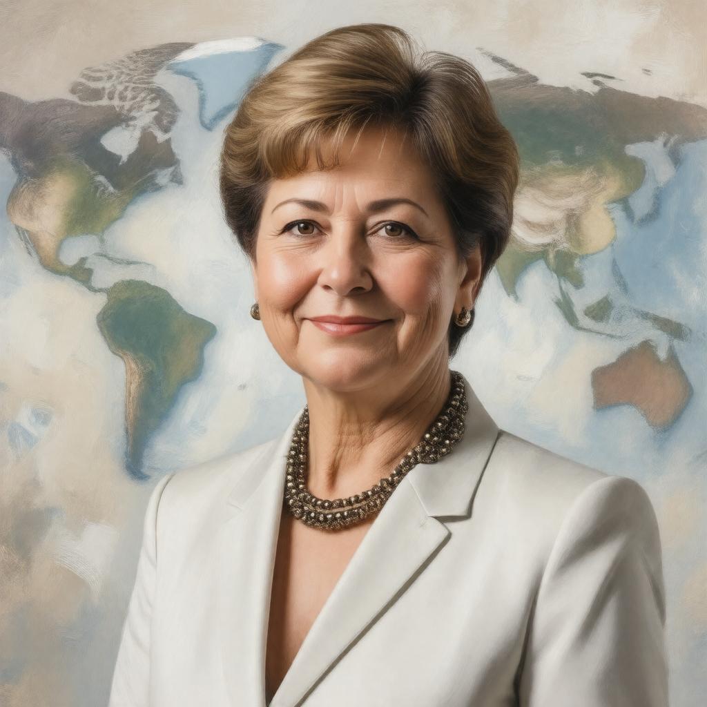 AI-created image of Kristalina Georgieva