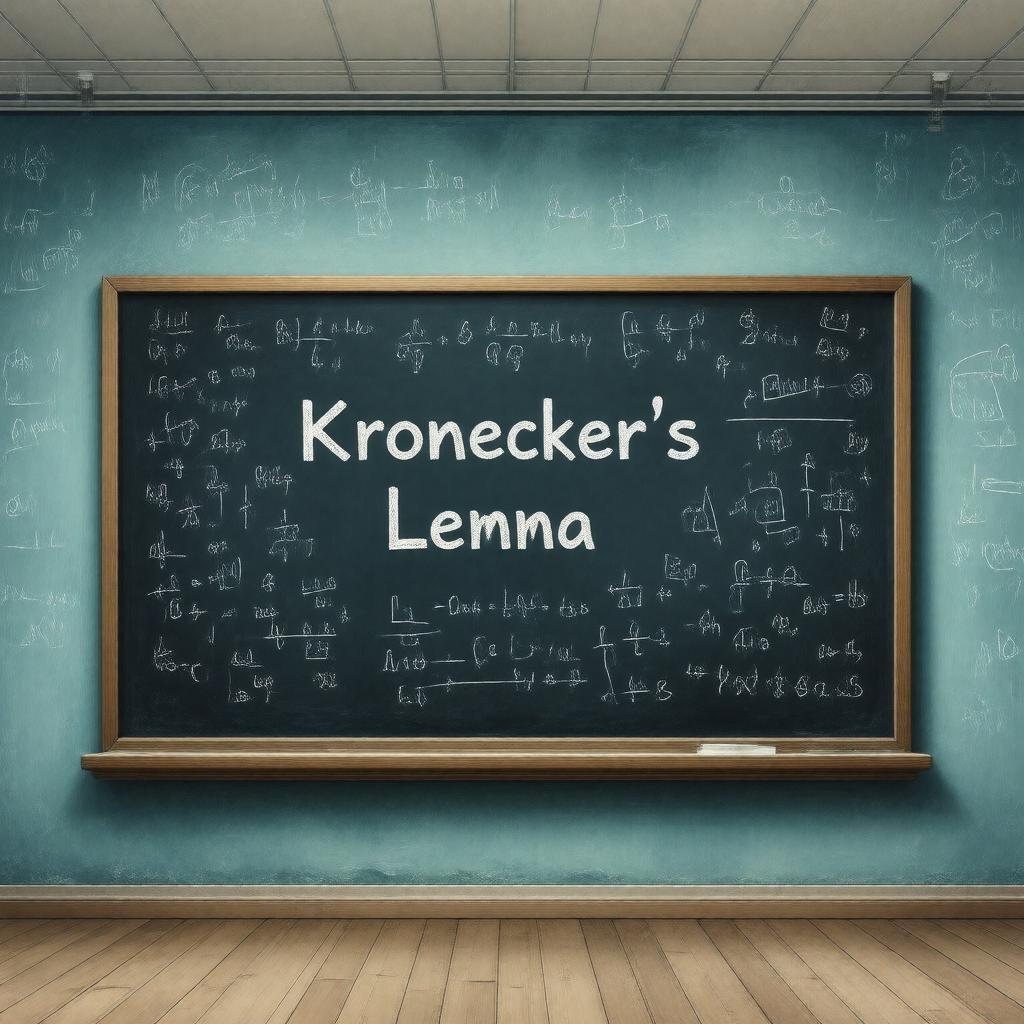 Click to view larger image AI-created image of Kronecker's lemma