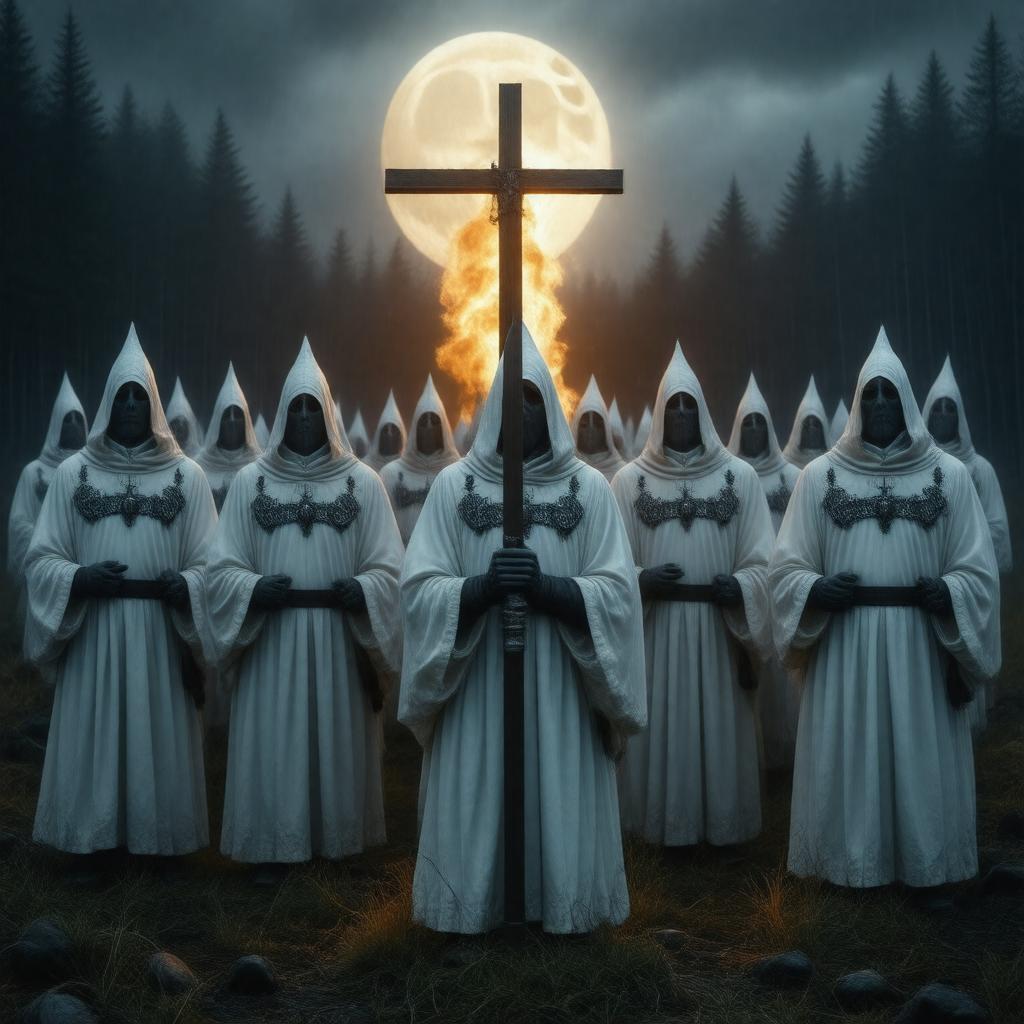 Click to view larger image AI-created image of Ku Klux Klan