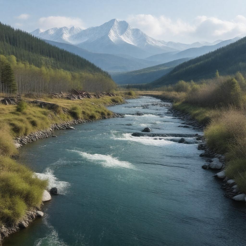 AI-created image of Kuban River