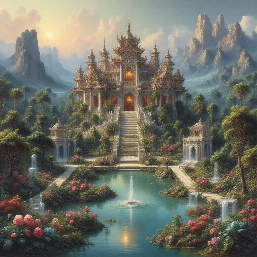 Click to view larger image AI-created image of Kubla Khan