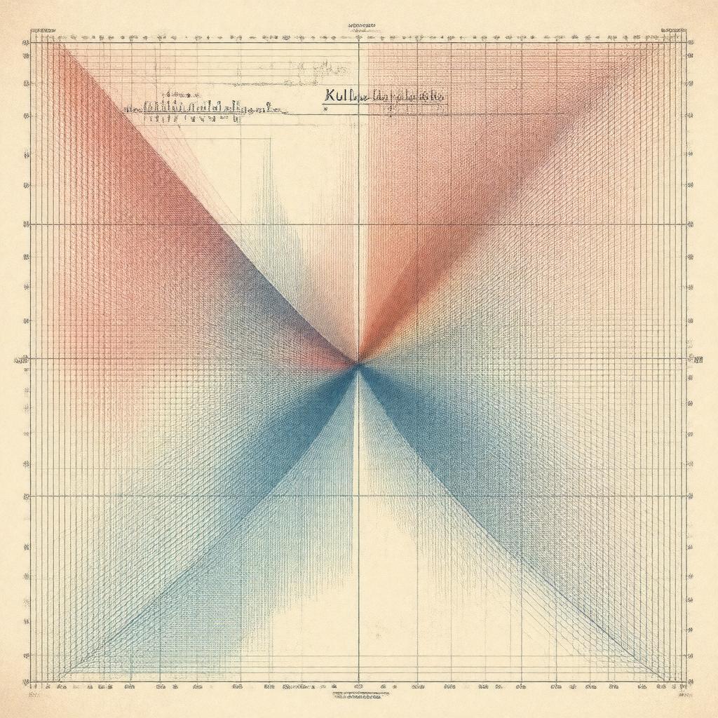 AI-created image of Kullback-Leibler divergence