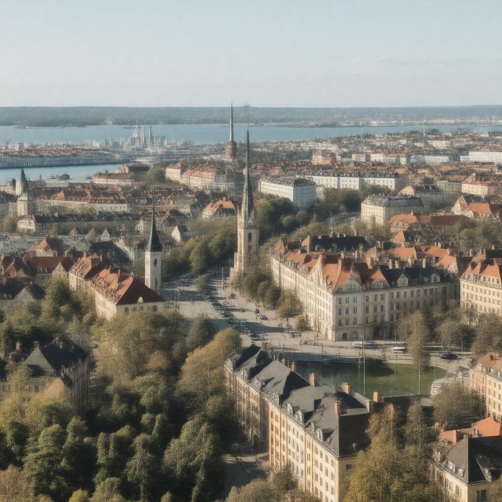 AI-created image of Kungsholmen (proper)