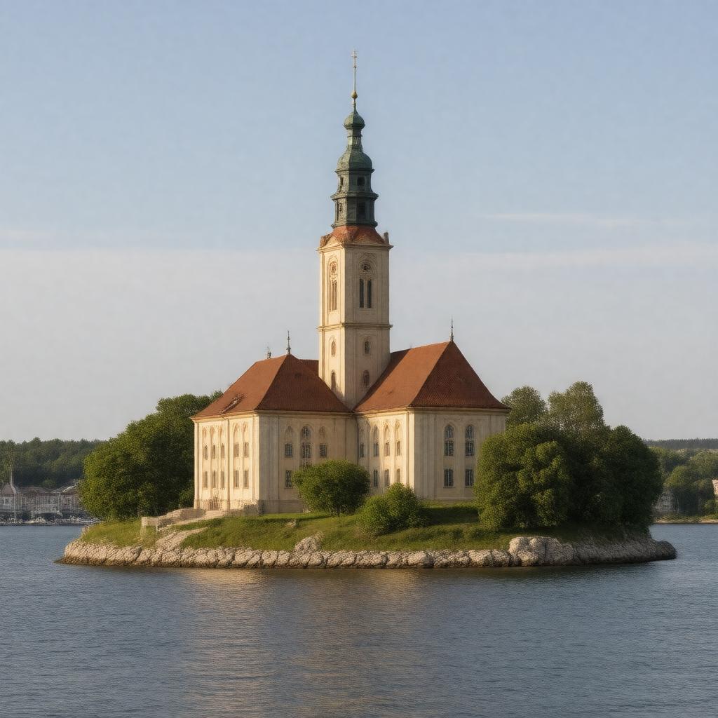 AI-created image of Kungsholms kyrka