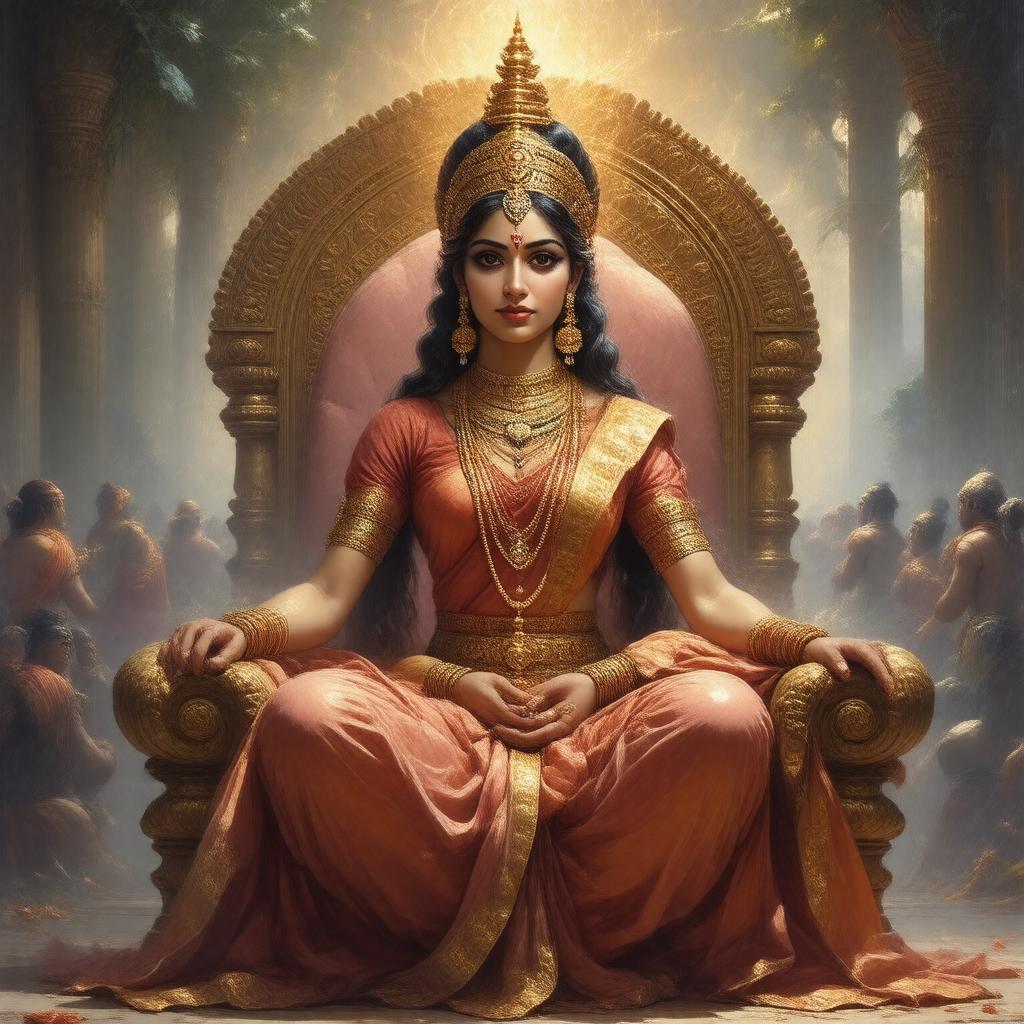 Click to view larger image AI-created image of Kunti