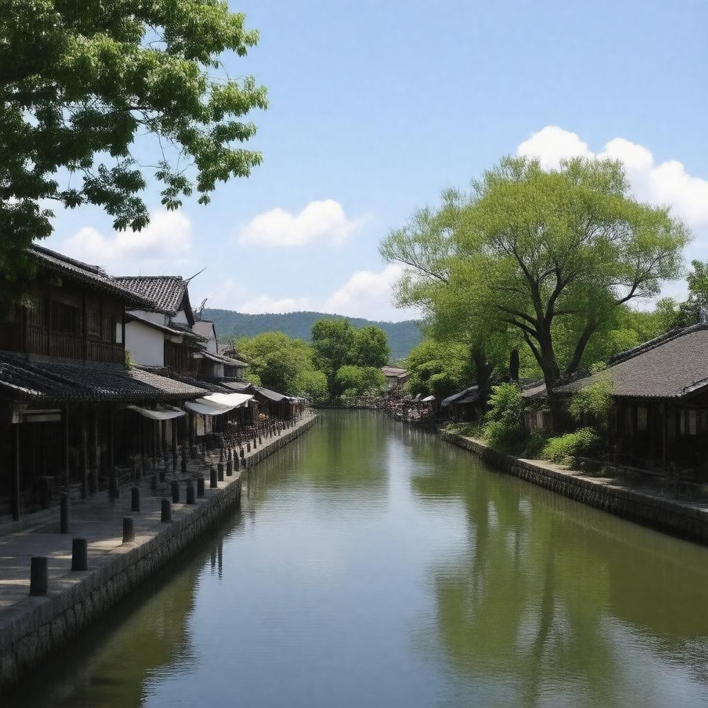 AI-created image of Kurashiki, Japan