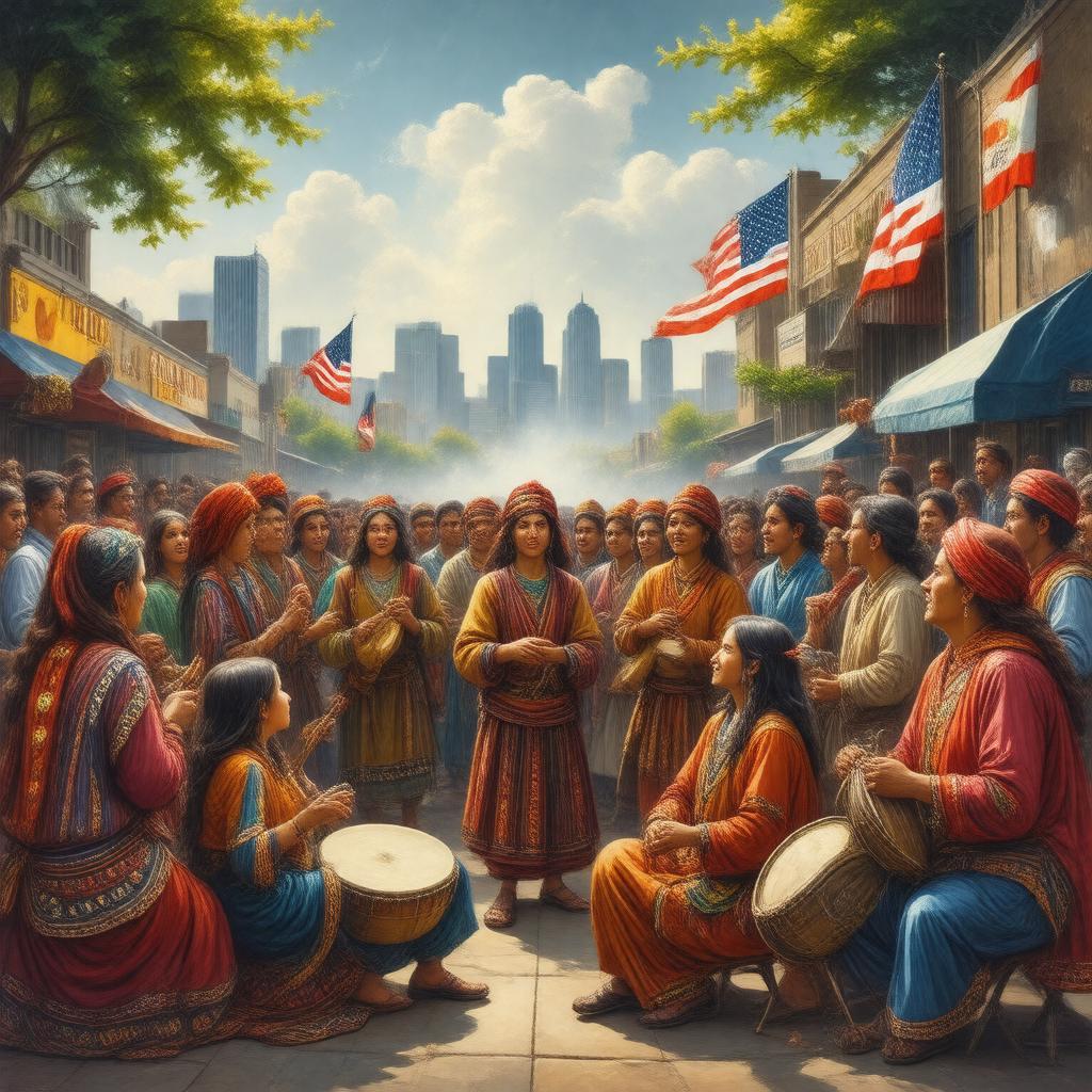 AI-created image of Kurdish Americans