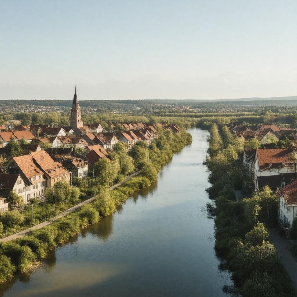 AI-created image of Kursenai, Lithuania