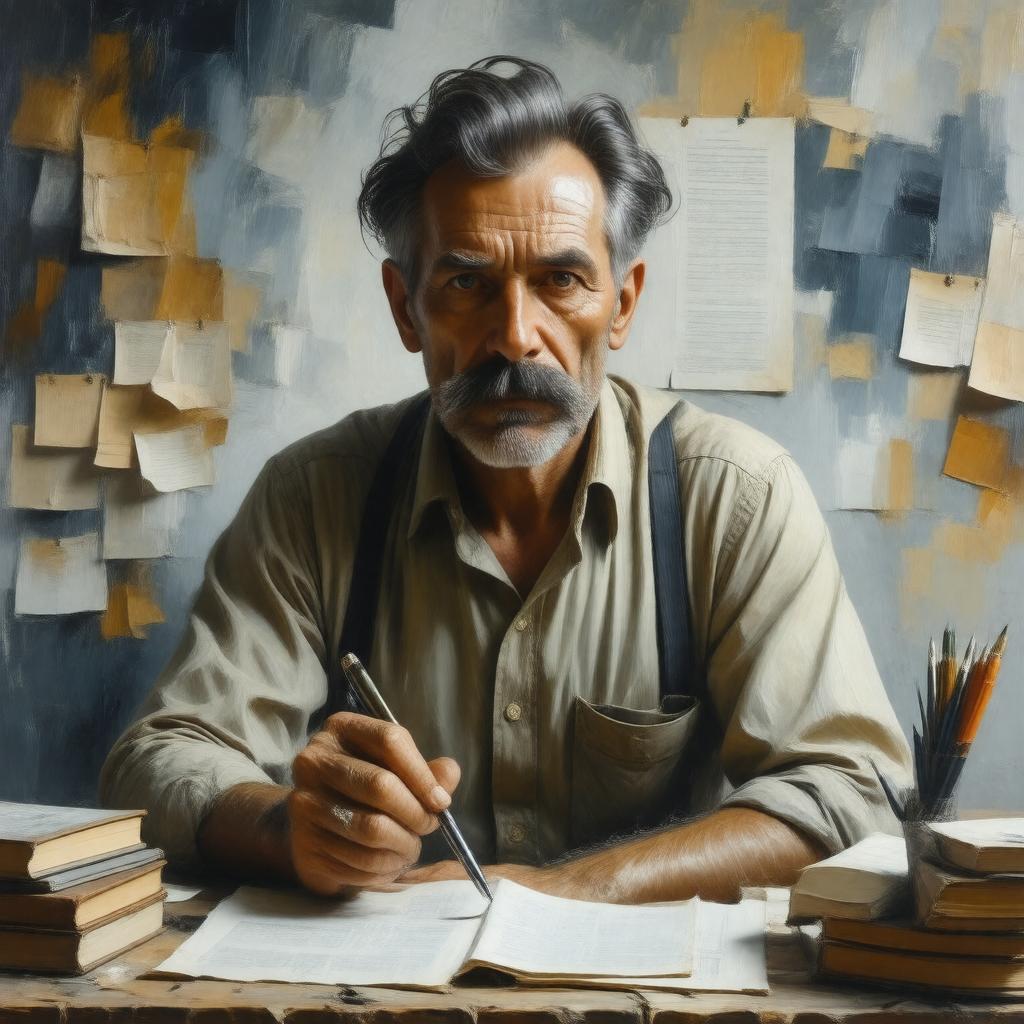 AI-created image of Kurt Vonnegut