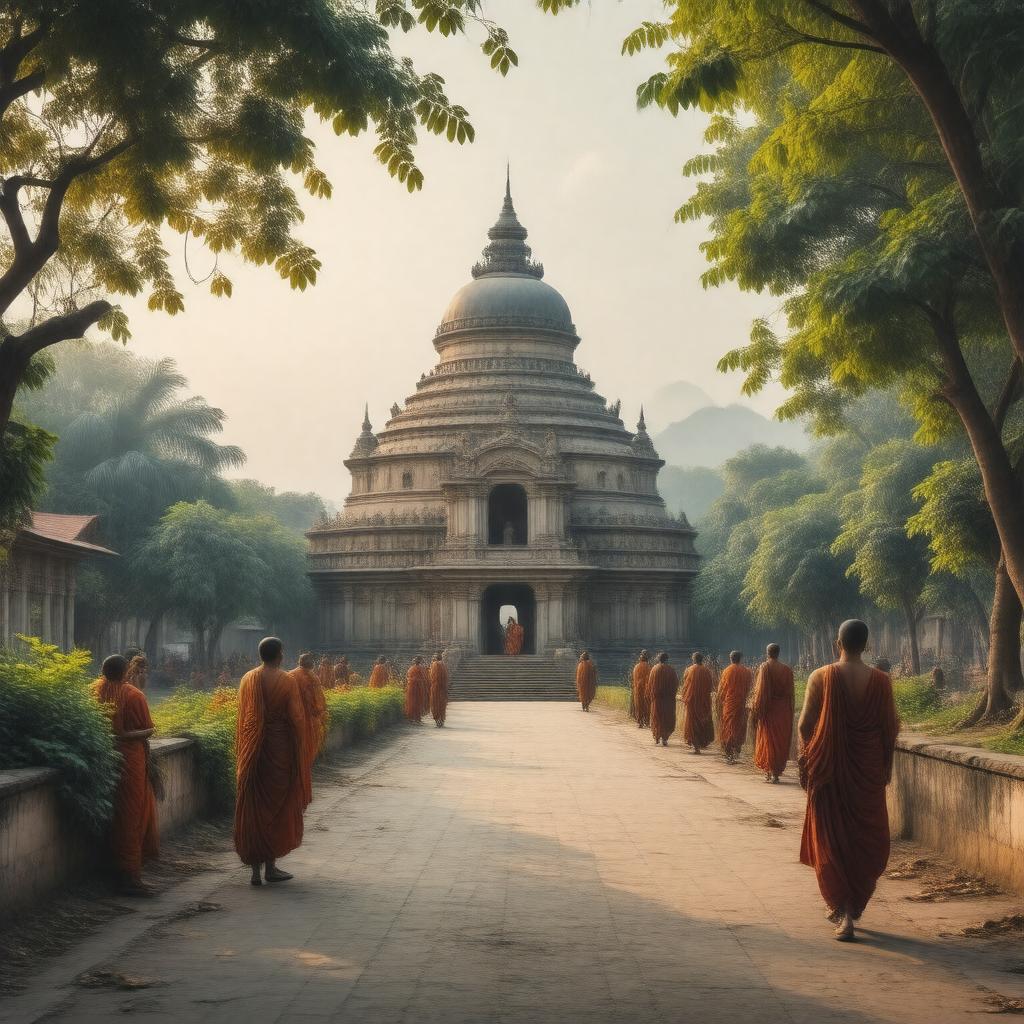 AI-created image of Kushinagar