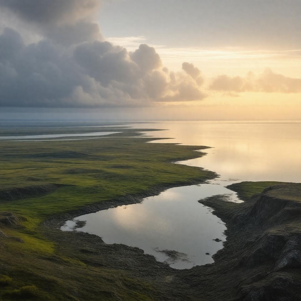 AI-created image of Kuskokwim Bay