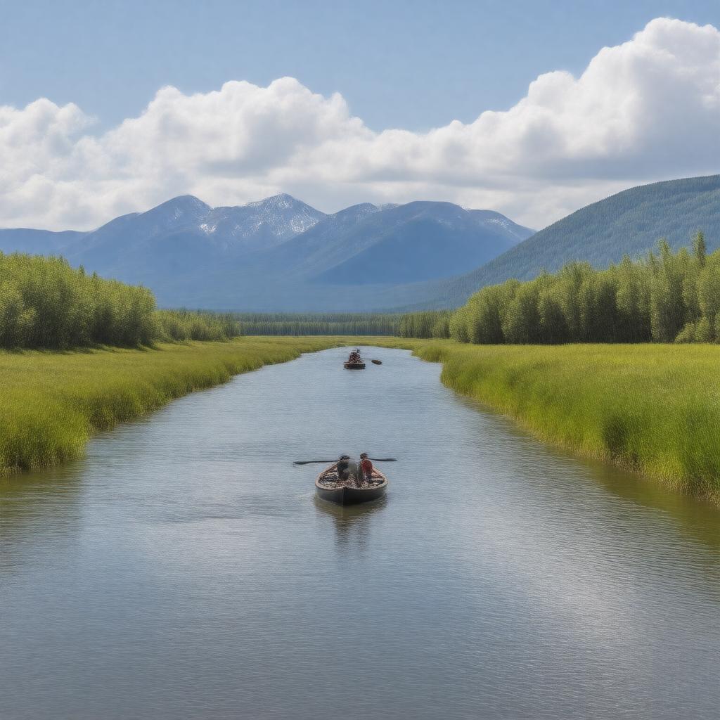 AI-created image of Kuskokwim River