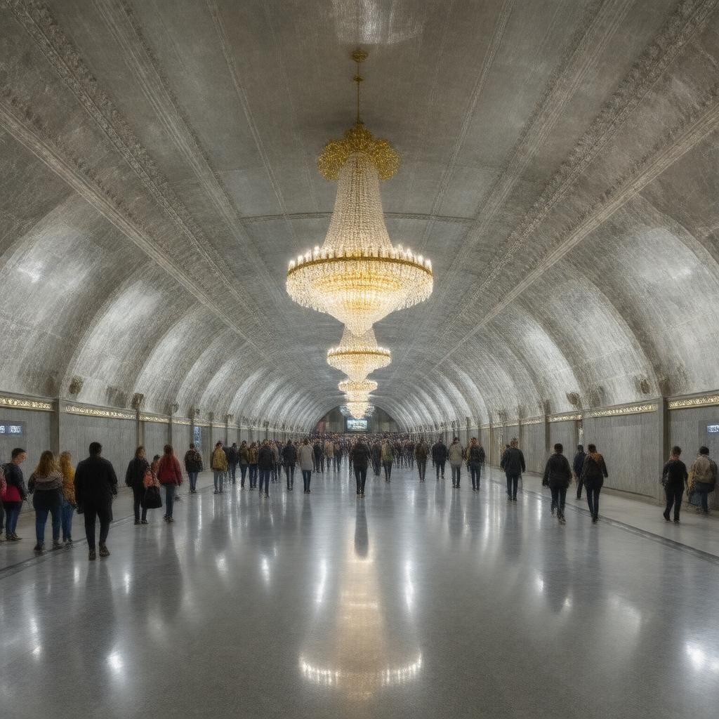 AI-created image of Kyiv Metro