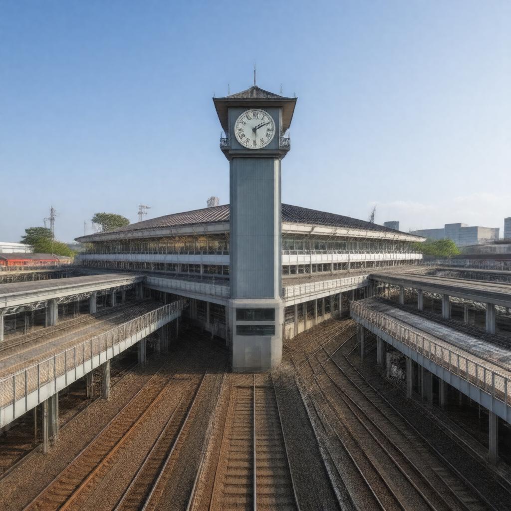 AI-created image of Kyoto Station