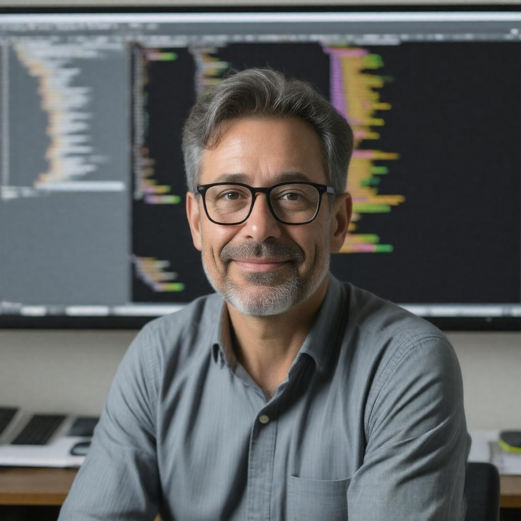 AI-created image of Léon Bottou