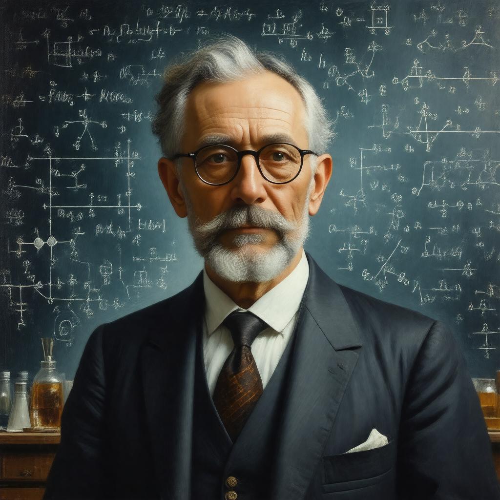 AI-created image of Léon Rosenfeld